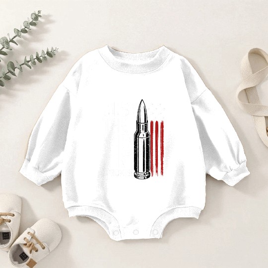 Just The Tip I Promise Bullet American Flag Baby Romper Sweatshirts