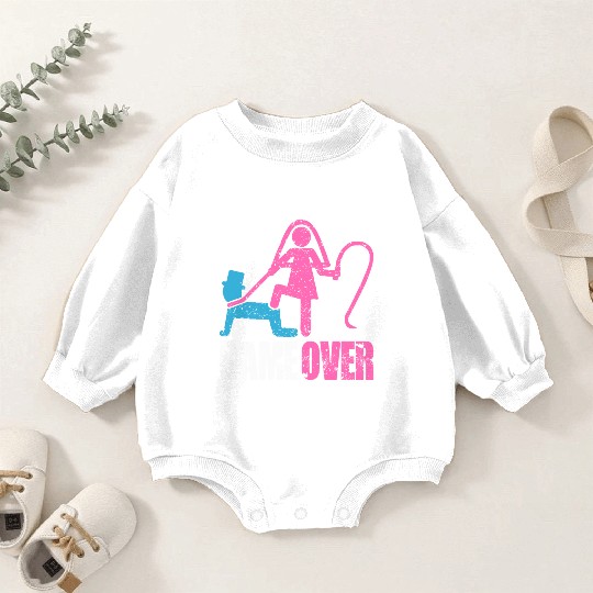 Funny Bride and Groom Meme & Quote Baby Romper Sweatshirts "Game