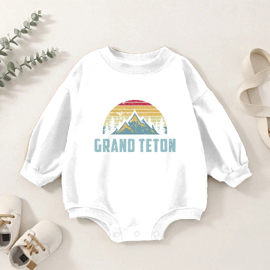 Grand Teton National Park Wyoming Mountain Sweat S Baby Romper Sweatshirts