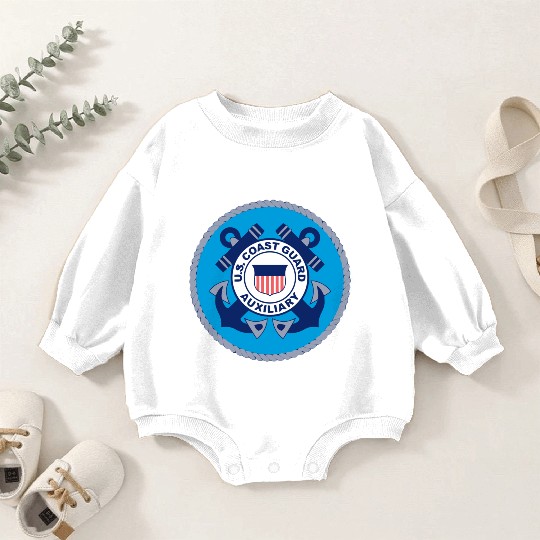 Us Coast Guard Auxiliary Homeland Security Patch Baby Romper Sweatshirts