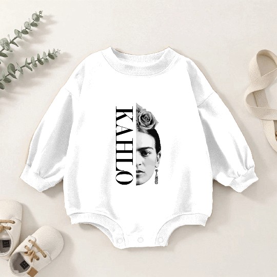 Frida Kahlo Split Portrait Gift Baby Romper Sweatshirts