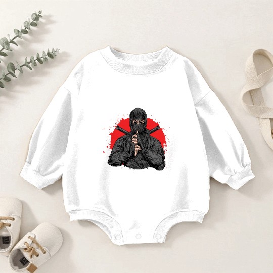 Ninja Samurai Kendo Katana Japan Yakuza Shinobi Baby Romper Sweatshirts