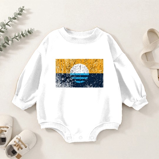 People'S Flag Of Milwaukee Vintage Style Distresse Baby Romper Sweatshirts