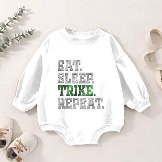 Eat Sleep Trike Repeat Motorcycle Triker Biker Gif Baby Romper Sweatshirts