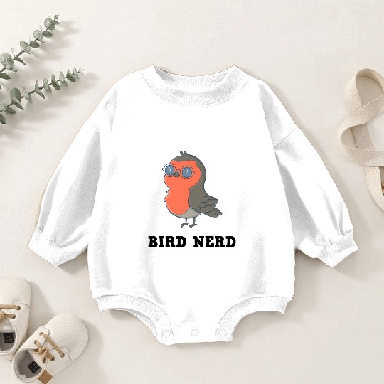 Bird Nerd Baby Romper Sweatshirts