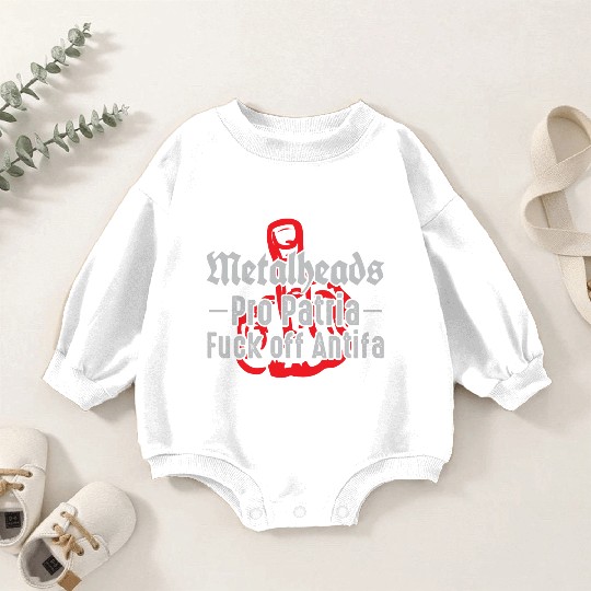 Metalheads Pro Patria - Fuck off Antifa Baby Romper Sweatshirts