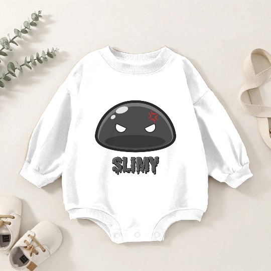 Cute Black Dungeon Slime Monster Weird Anime Baby Romper Sweatshirts