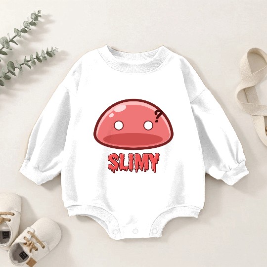 Cute Red Dungeon Slime Monster Weird Anime Baby Romper Sweatshirts