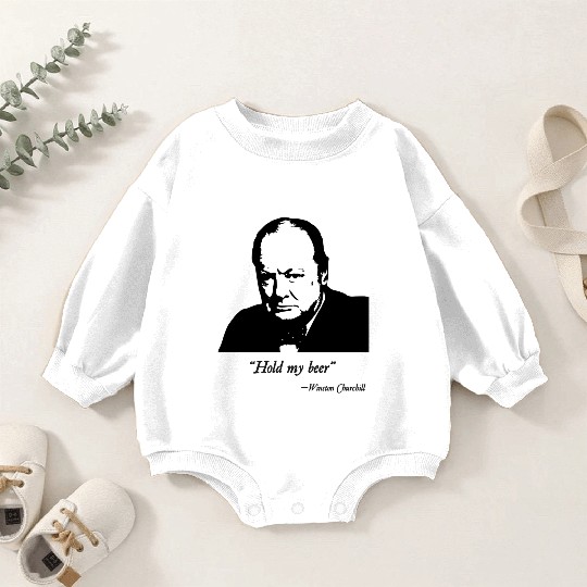 Winston Churchill World War 2 Baby Romper Sweatshirts