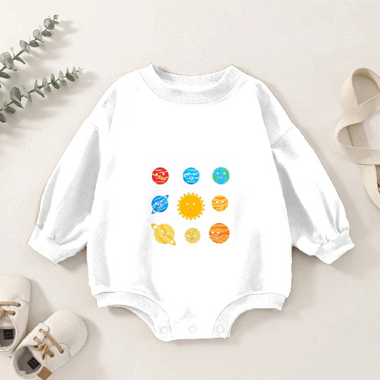 Solar System Science Just A Boy Who Loves Planets Baby Romper Sweatshirts