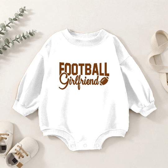 Football Girlfriend Baby Romper Sweatshirts