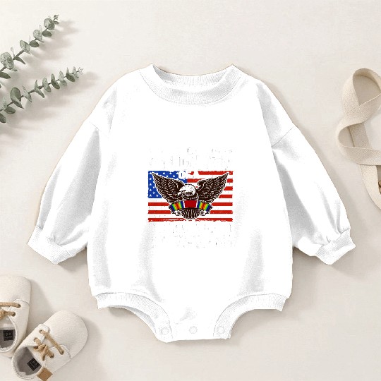 Proud Daughter Of A World War 2 Veteran Patriotic Baby Romper Sweatshirts