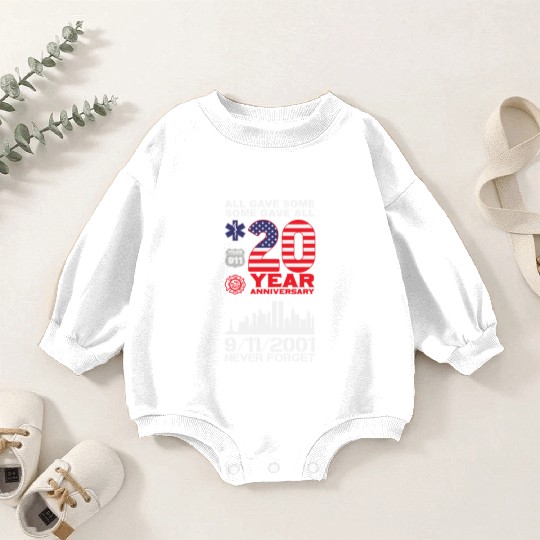 Patriot Day Never Forget 9 11 2001 Anniversary Baby Romper Sweatshirts