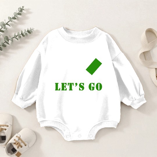 I with a green card let's go Baby Romper Sweatshirts