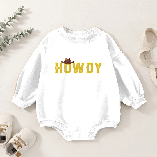 Western Country Southern Cowboy Cowgirl Howdy Rode Baby Romper Sweatshirts