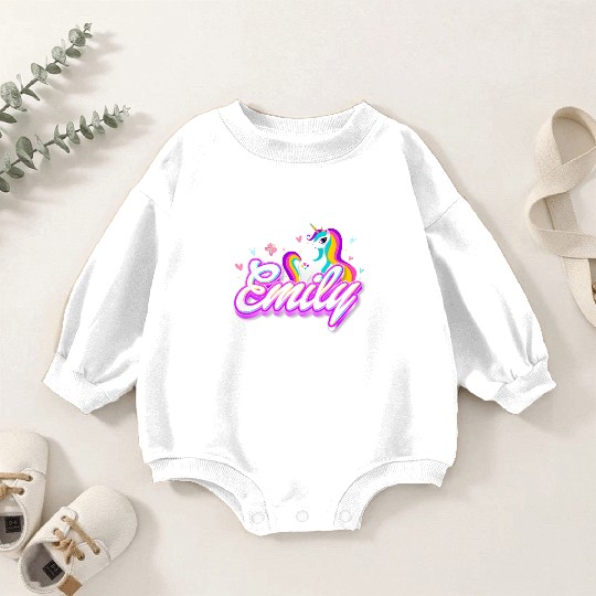 Emily Unicorn Baby Romper Sweatshirts