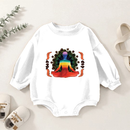 Love and Light Yoga Baby Romper Sweatshirts