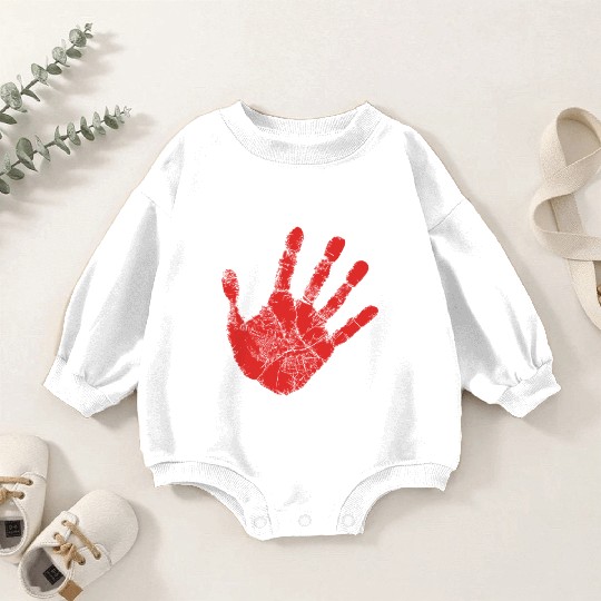 Red Hand - Supporter of MMIW Baby Romper Sweatshirts