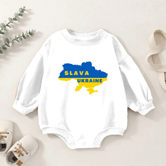 EU Ukraine Europe Friends Union Freedom Peace Baby Romper Sweatshirts