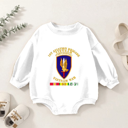 Army - 1st Aviation Brigade (Provisional) - Vietna Baby Romper Sweatshirts