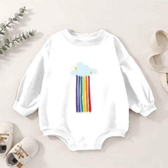 Rainbow Baby Romper Sweatshirts