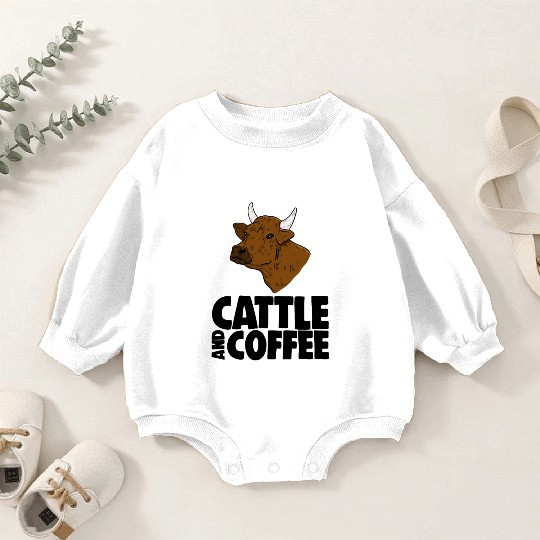 Cattle And Coffee Baby Romper Sweatshirts