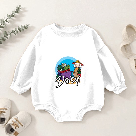 Daisy Garden Gardening Gardener Baby Romper Sweatshirts