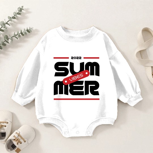 Summer Vibes Baby Romper Sweatshirts