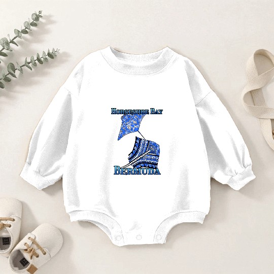 Horseshoe Bay Vacation Tribal Stingrays Baby Romper Sweatshirts