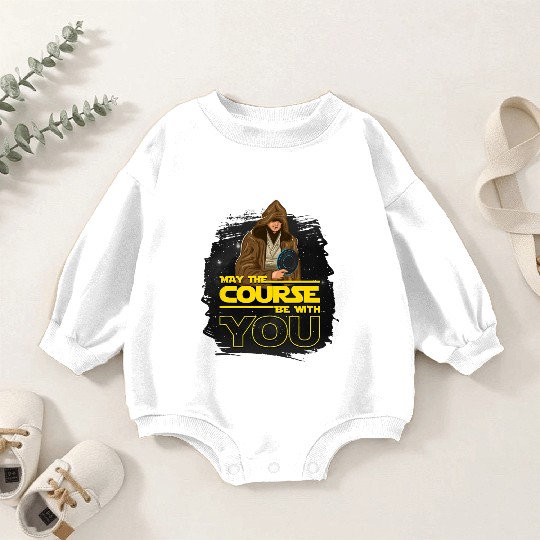 Disc Golf Baby Romper Sweatshirts May the Course Be with You Men