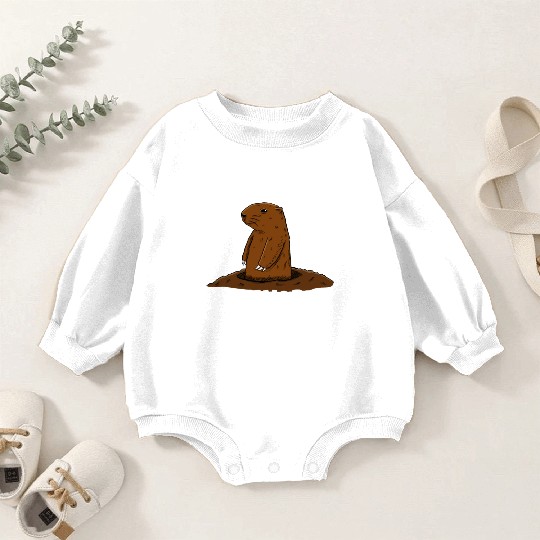 My Favourite Holiday Groundhog Baby Romper Sweatshirts