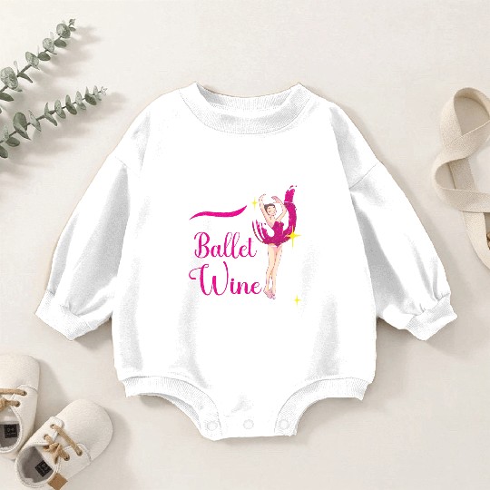 Ballet Ballerina Dance Dancer Dancing Ballet Gift Baby Romper Sweatshirts