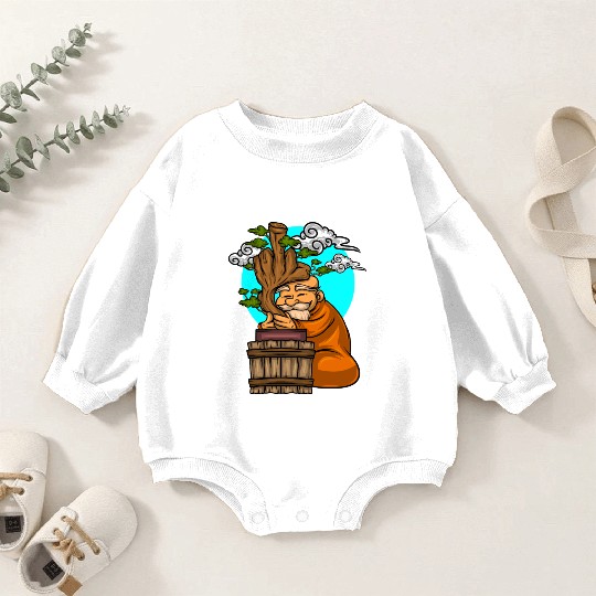 Miniature Trees Bonsai Middle Finger Baby Romper Sweatshirts