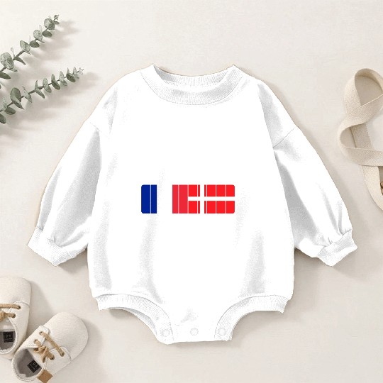 Denmark and France power 100% Baby Romper Sweatshirts