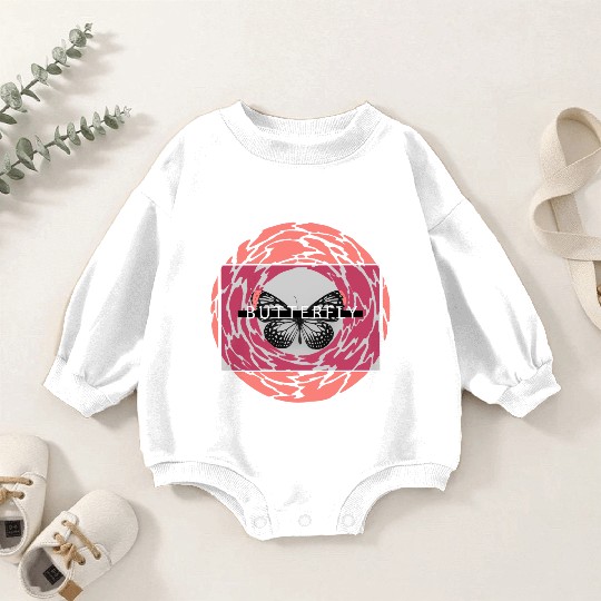 Butterfly Baby Romper Sweatshirts