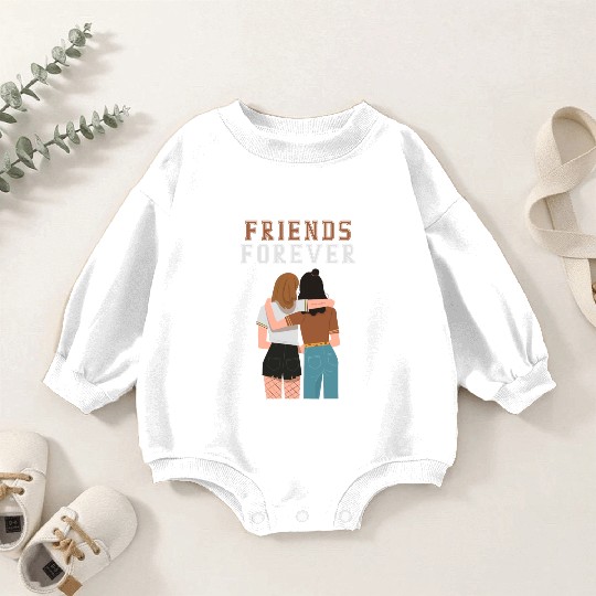 Cool Friends forever Baby Romper Sweatshirts for friendship day to you
