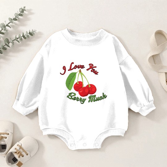 I Love You BERRY Much Baby Romper Sweatshirts
