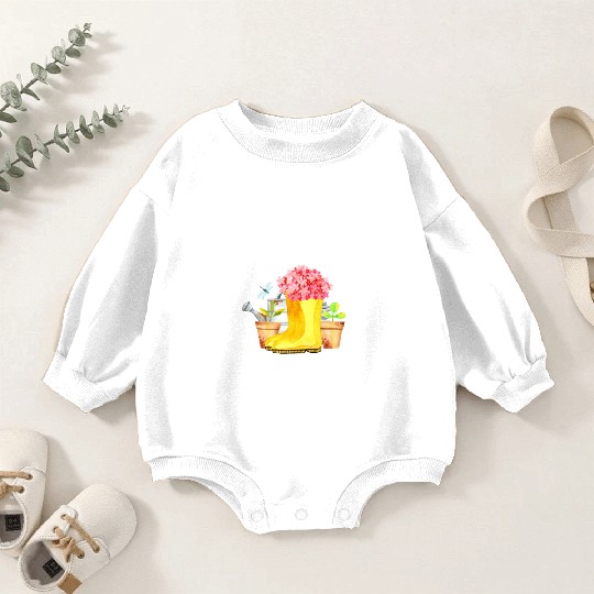 Garden Vacation Funny Quote Gardener Gift Idea Baby Romper Sweatshirts