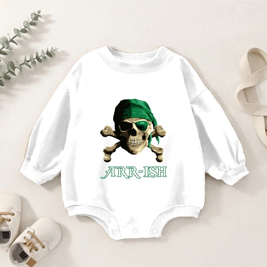 Arrish Funny Pirate Saint Patricks Day Baby Romper Sweatshirts