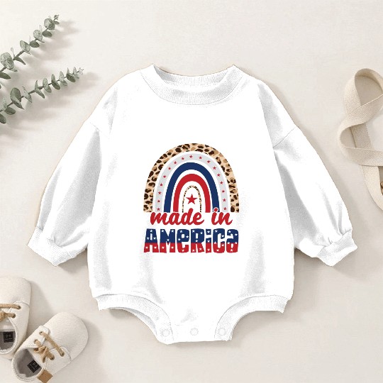 Made In America Baby Romper Sweatshirts