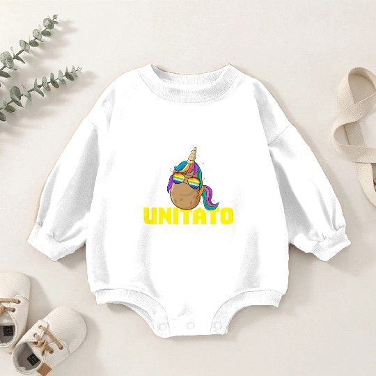 Unitato Potato Unicorn Baby Romper Sweatshirts