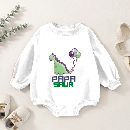 PAPA SAUR, Father's Day Baby Romper Sweatshirts