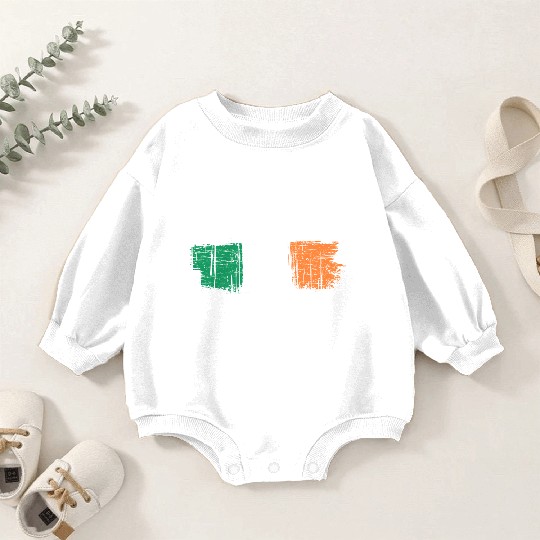 American ireland flag Baby Romper Sweatshirts