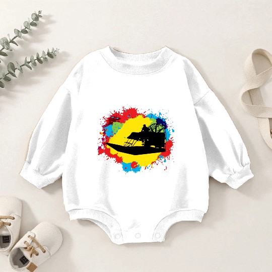 Airboat Fanboat Airboating Planeboat Swamp boat Baby Romper Sweatshirts