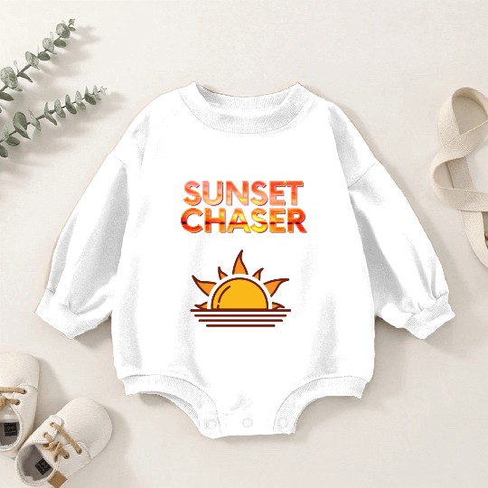 Sunset chaser Sun everywhere! Baby Romper Sweatshirts