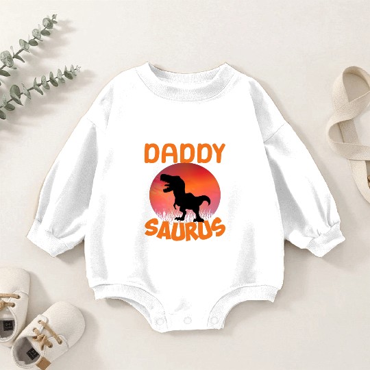 Daddysaurus Papasaurus Baby Romper Sweatshirts