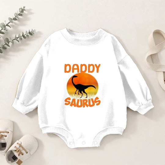 Daddysaurus Papasaurus Baby Romper Sweatshirts