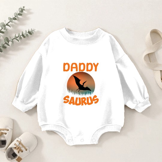 Daddysaurus Papasaurus Baby Romper Sweatshirts