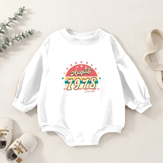 Born August 1978 Baby Romper Sweatshirts