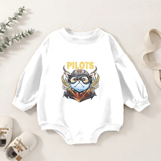 Pilots can defy the gravity airplane aviation Baby Romper Sweatshirts